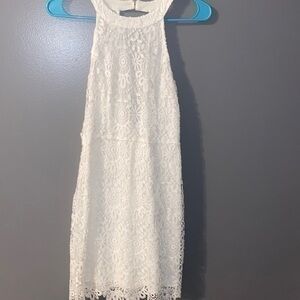Hollister high neck dress white- size 1